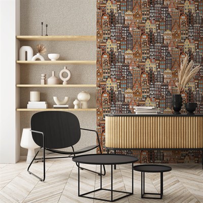 Adawall Roka Koleksiyonu 23115-03 Şehir görselli Duvar Kağıdı 16,5 M2