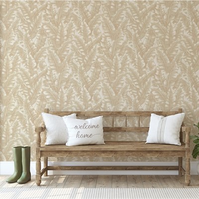 Adawall Vera Koleksiyonu 1507-02 Yaprak Desenli Duvar Kağıdı 16,5 M2