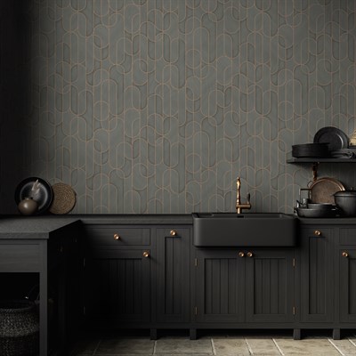 Adawall Vera Geometrik Desen Duvar Kağıdı 1501-4