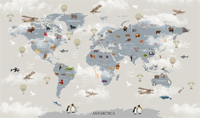 ÇOCUK ODASI HARİTALI  POSTER-2