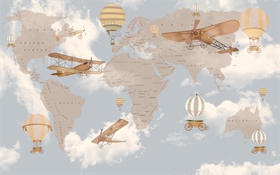 ÇOCUK ODASI HARİTALI  POSTER-2