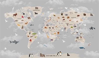 ÇOCUK ODASI HARİTALI  POSTER-3