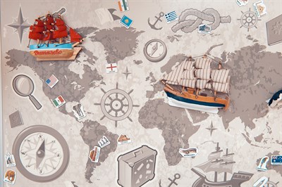 ÇOCUK ODASI HARİTALI  POSTER