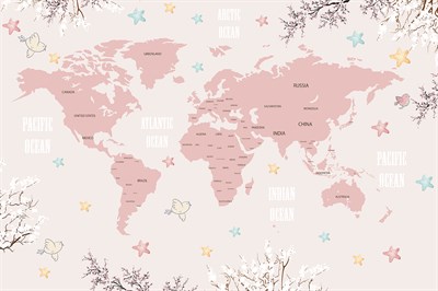 ÇOCUK ODASI HARİTALI  POSTER