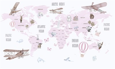 ÇOCUK ODASI HARİTALI  POSTER