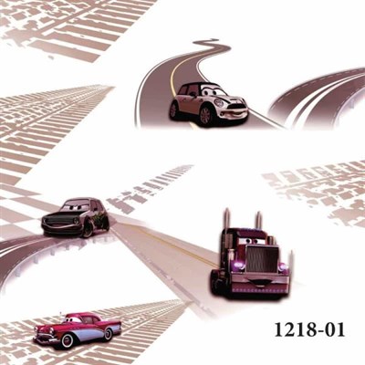 Decowall Deco Junior 1218-01 Araba Desenli Duvar Kağıdı