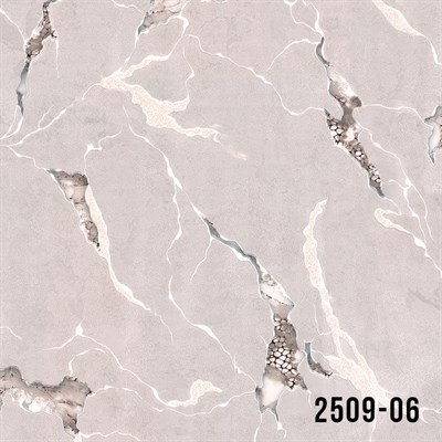 Decowall Odessa Açık Gri Mermer Desenli Duvar Kağıdı 2509-06 16m²