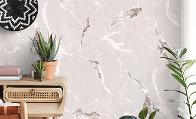 Decowall Odessa Açık Gri Mermer Desenli Duvar Kağıdı 2509-06 16m²