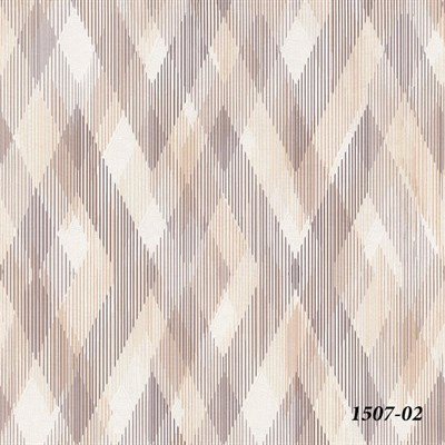 Decowall Orlando 1507-02 Duvar Kağıdı Kahverengi Geometrik Desenli