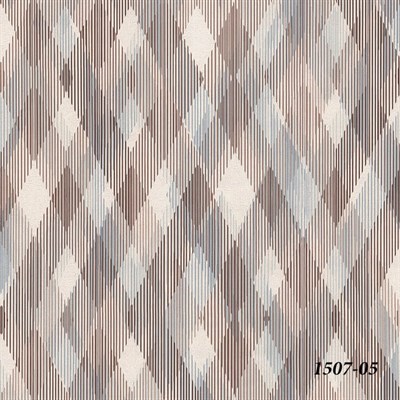 Decowall Orlando 1507-05 Duvar Kağıdı Mavi Geometrik Desenli Çizgili