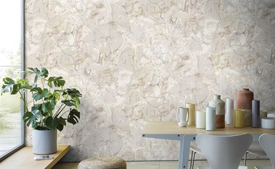 Decowall Orlando 1509-02 Duvar Kağıdı Krem Mermer Desenli