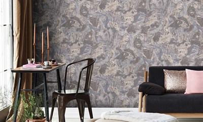 Decowall Orlando 1509-03 Duvar Kağıdı Açık Krem Mermer Desenli