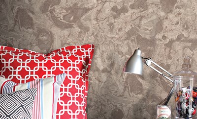 Decowall Orlando 1509-05 Duvar Kağıdı Kahverengi Mermer Desenli