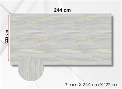 Moji Cream PVC Duvar Paneli