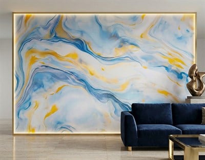 Ocean Blue PVC Duvar Paneli