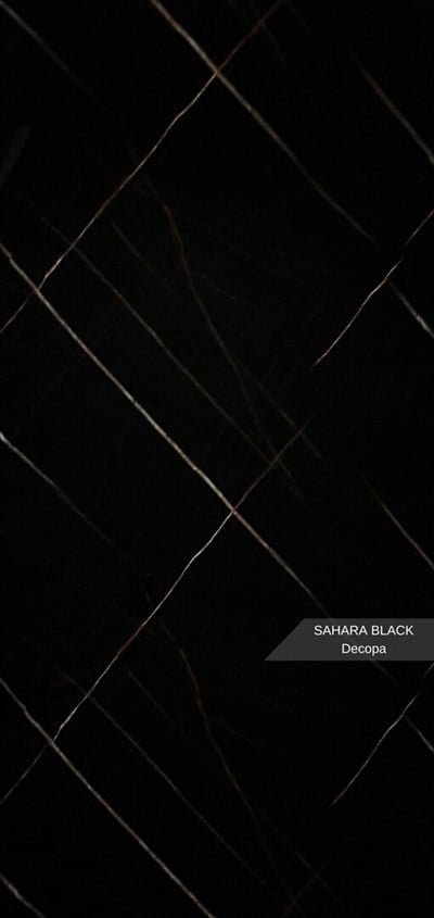 SAHARA BLACK mermer desenli Pvc Duvar Paneli 122*244cm