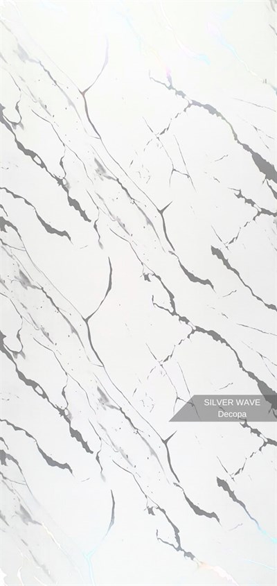 SİLVER-WAVE mermer desenli Pvc Duvar Paneli 122*244cm