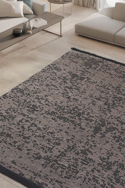 Bej Krem Şönil Kilim Salon Oturma Çocuk Odası Hasır Yolluk Dokuma Makine Halısı