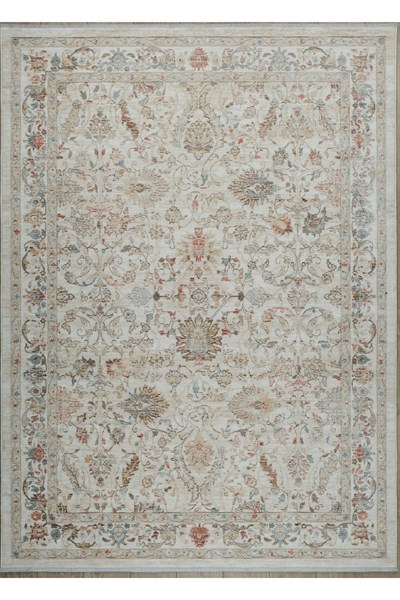 Bohem Krem Bambu %100 Polyester Modern Dokuma Salon Oturma Odası Halısı