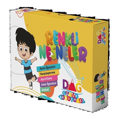 Renkli Nesneler Renk Öğretim Kartları