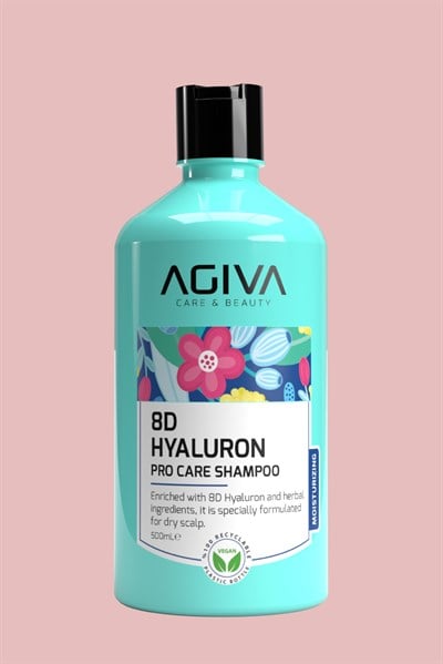 8d Hyaluron Kuru ve Kırılgan Saçlar İçin Nemlendirici Saç Bakım Şampuanı-Vegan