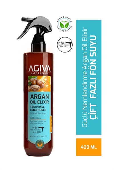 Agiva Argan Yağlı Çift Fazlı Fön Suyu-400ML