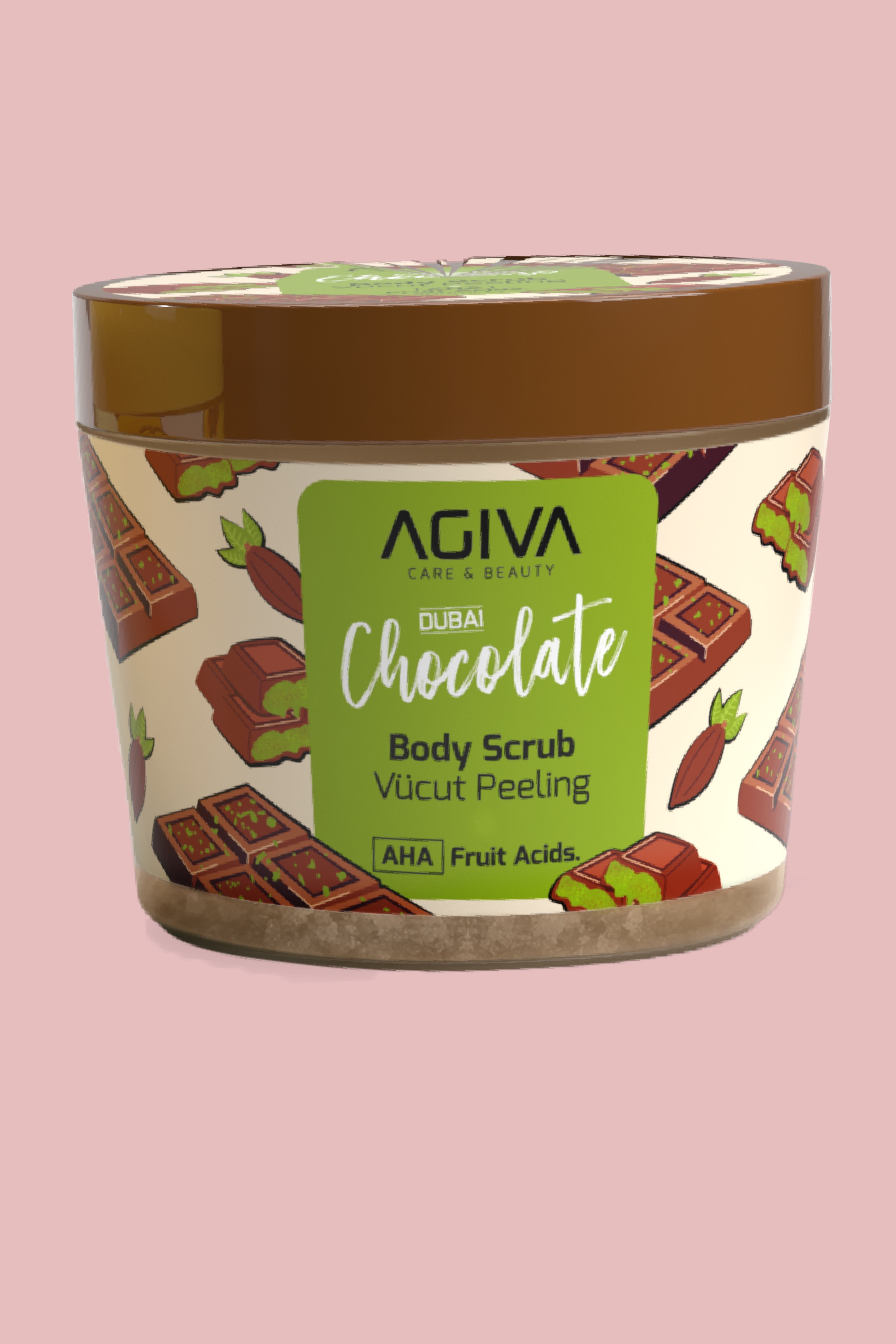 agiva Dubai Çikolatası Arındırıcı Nemlendirici Vücut Peeling