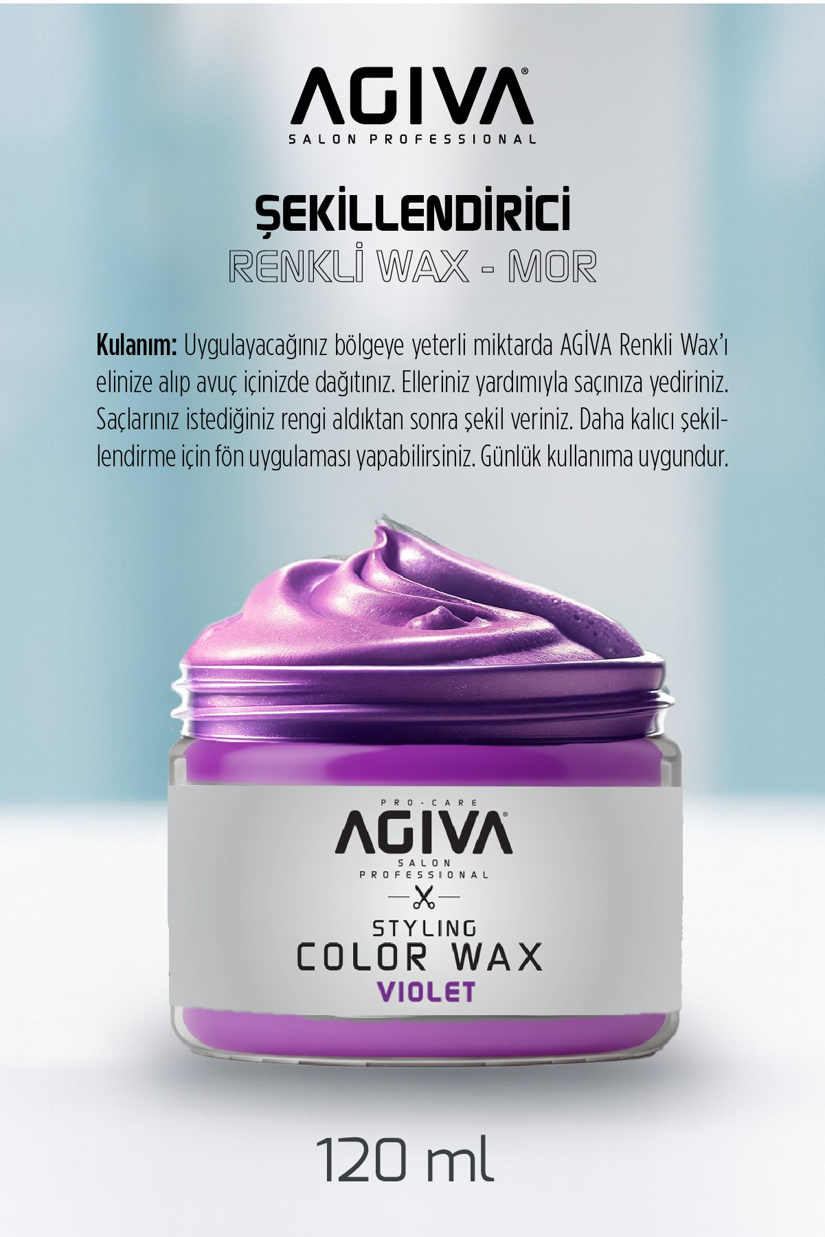 agiva Hairstyling Wax 07 Mor 120 gr