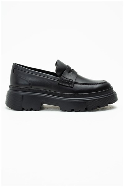 Ekol Alice Kalın Taban Loafer Ayakkabı SIYAH
