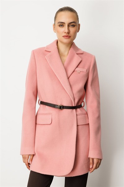 Ekol Beli Kemerli Kapak Cepli Kaban PINK