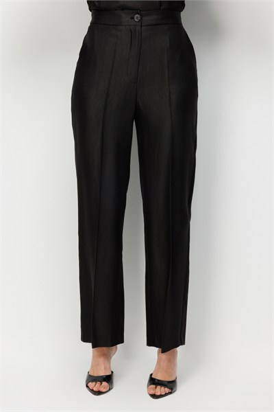 Ekol Beli Lastikli Bol Paça Pantolon SIYAH
