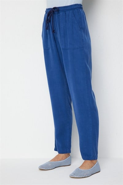 Mi Beli Lastikli Torba Cep Pantolon INDIGO