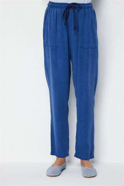 Mi Beli Lastikli Torba Cep Pantolon INDIGO