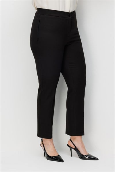 Mi Fermuarlı Dar Paça Pantolon SIYAH