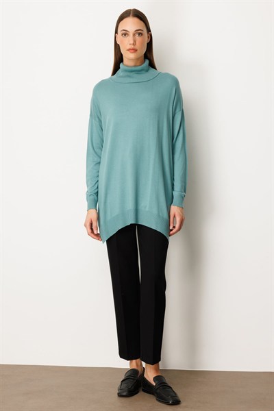 On Balıkçı Yaka Tunik Mint