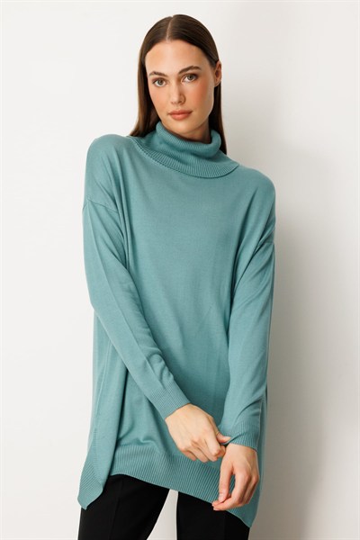 On Balıkçı Yaka Tunik Mint