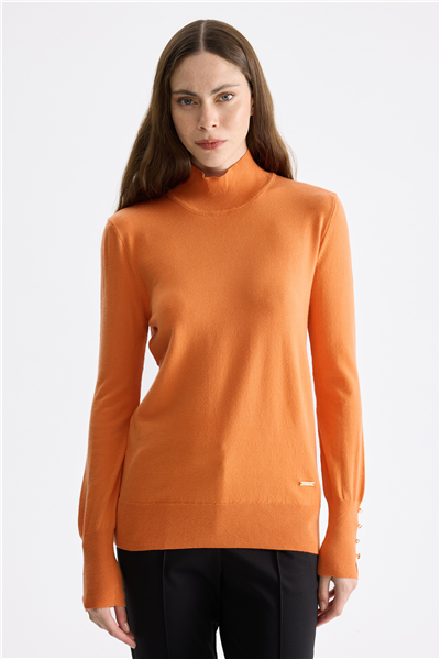 On Dik Yaka Basic Triko Kazak Oranj
