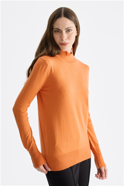 On Dik Yaka Basic Triko Kazak Oranj