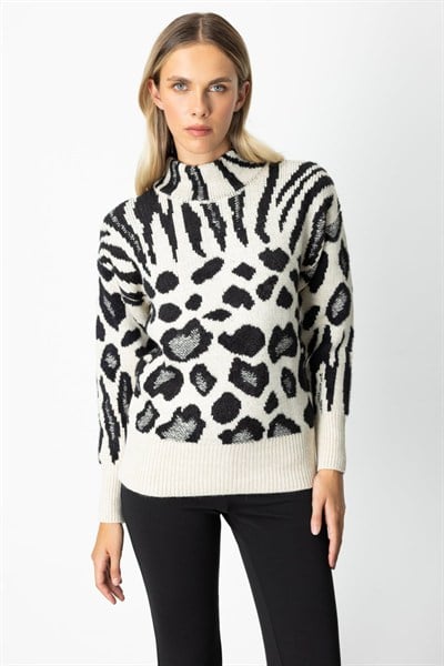 On Dik Yaka Desenli Kazak Bej