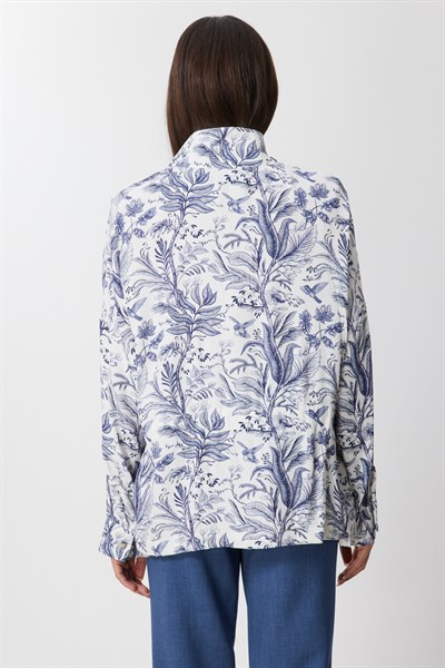 On Dik Yaka Desenli Mont INDIGO