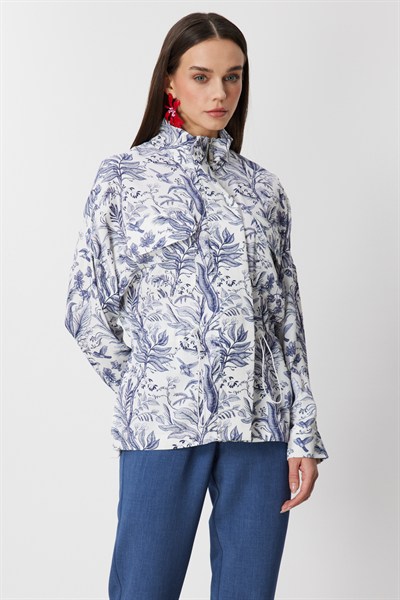 On Dik Yaka Desenli Mont INDIGO