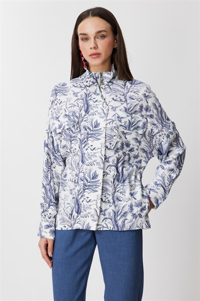 On Dik Yaka Desenli Mont INDIGO