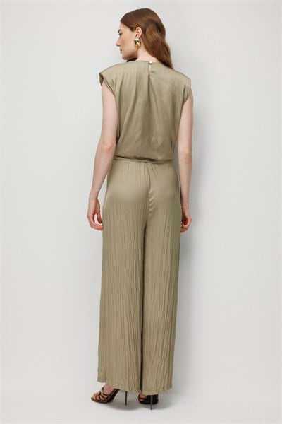 On Drape Detaylı Kolsuz Bluz CAGLA