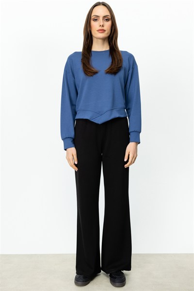 On Etek Ucu Asimetrik Sweat INDIGO