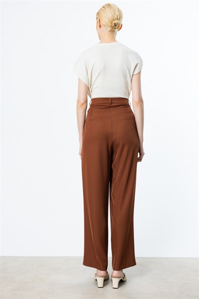 On Piliseli Bol Paça Pantolon TÜTÜN