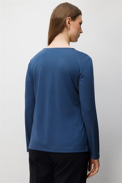 On V Yaka Basic Bluz INDIGO