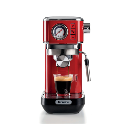 Ariete Moderna Espresso Slim Kahve Makinesi Kırmızı 1381/13