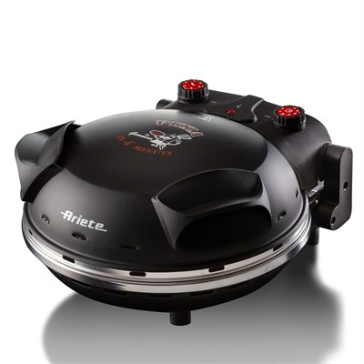 Ariete Pizza Fırını 1200W 400°C Doğal Taş Pişirme Plakalı Siyah 0917/00