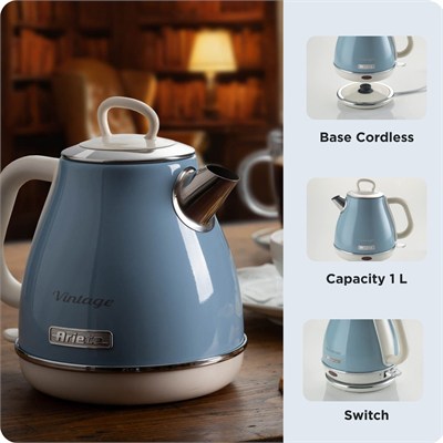 Ariete Vintage 1,7L Su Isıtıcı -Mavi 2869/05