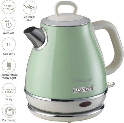 Ariete Vintage 1L Su Isıtıcı - Yeşil 2868/04